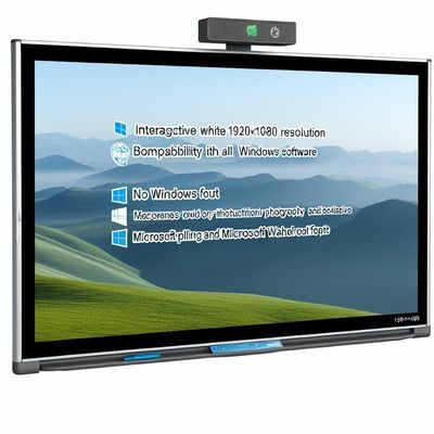Tüm Windows Yazılım Uyumluluğu için 1920*1080 Çözünürlüklü Etkileşimli Beyaz Tahta
