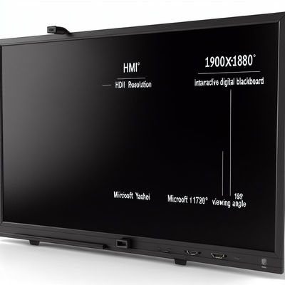 1920*1080 çözünürlüklü, HDMI Girişi ve Geniş 178° Görme açısı ile etkileşimli Dijital Blackboard