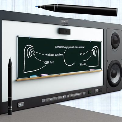 Dahili Hoparlörler Siyah veya OEM Wi-Fi Bağlantısı ile Etkileşimli Dijital Blackboard